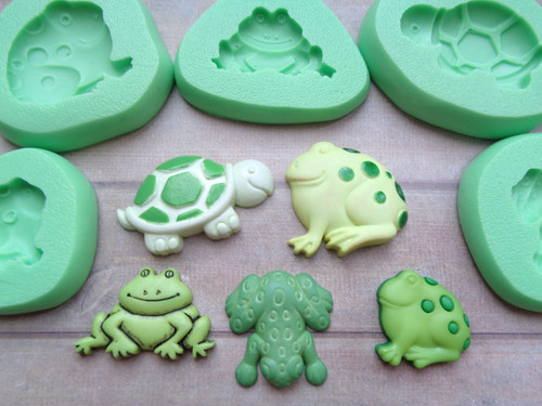 Mini craft mould frog - 1x, toad