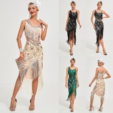 1920s Sequins Fringed Cocktail