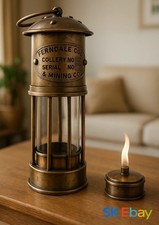 Antique Anchor Oil Lamp Brass