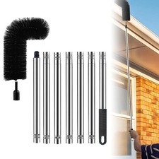 1Set Gutter Cleaning Brush Roofing Tools with Pole Gutter Cleaner Kit Tool 238cm