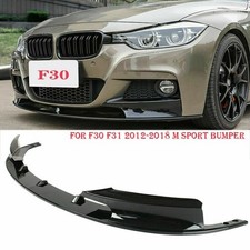 For BMW 3 Series F30 F31 12 - 18 M Performance Front Lip Splitter Gloss Black