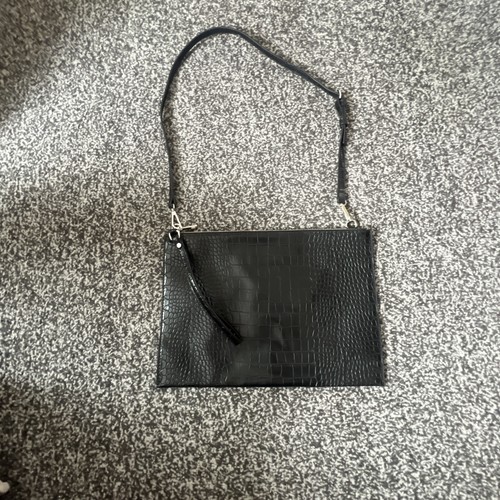 Zara man unisex black clutch - black,
