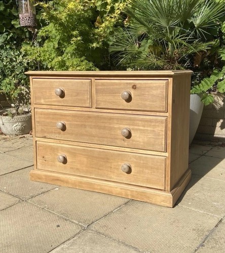 Vintage pine chest - pine, drawers