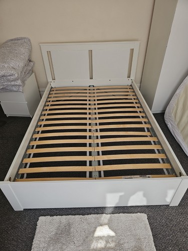 Ikea white double - double, frame