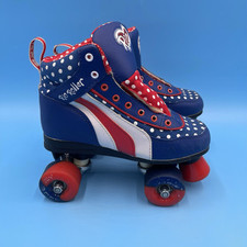 SFR Rio Roller 'Jive' Polka Dot Quad Skates Retro Rare - UK 4 / EU 37 *NO LACES*