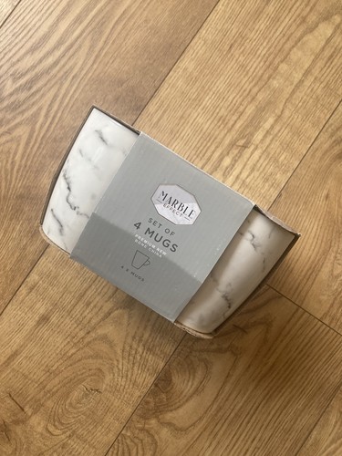White grey marble effect - grey,