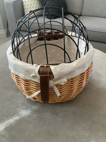 Wicker bicycle pet - wicker, carrier