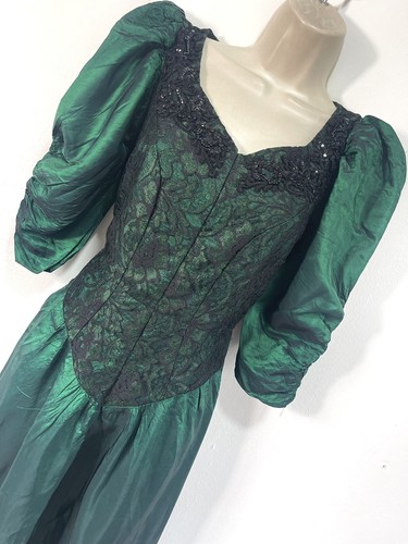 Green dress taffeta - , prom