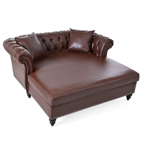 Chesterfield faux leather - leather, sofa