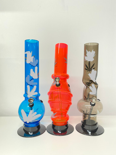 Acrylic waterpipe 33cm plastic - acrylic,