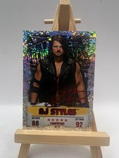 AJ Styles 2016 Topps WWE Slam Attax Takeover Card no 17 Wrestling Holographic