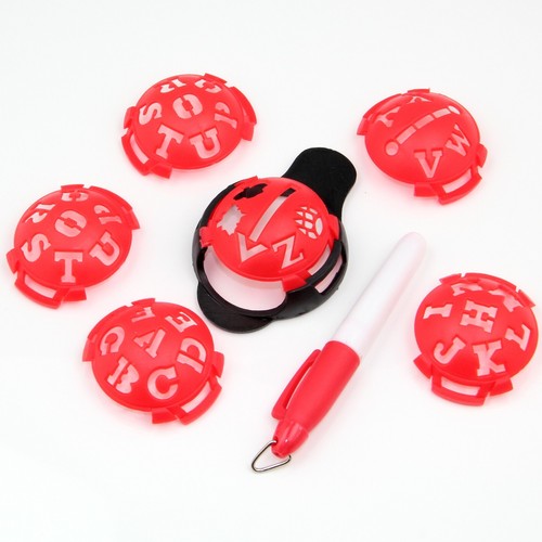 Mark golf ball stencil - golf,