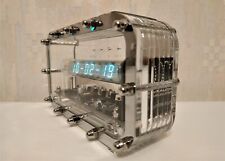 100% NEW handmade NIXIE TUBE CLOCK 12 / 24 hour display Ice tube clock Adafruit 