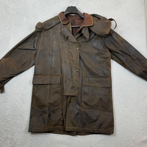 Vintage oilskin cognac brown - cognac,