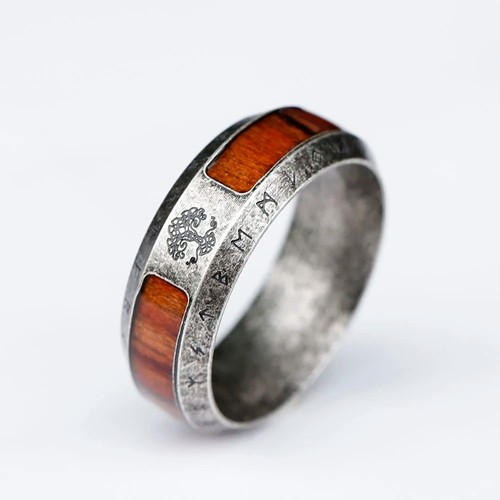 Mens viking tree life ring - mens,
