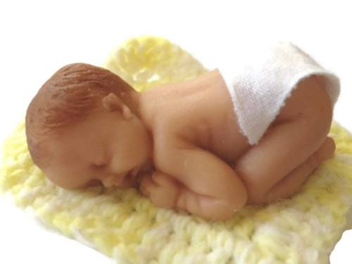 Baby sleeping silicone mould - baby,