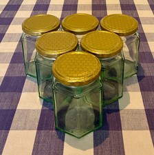 Glass jars with screw lids