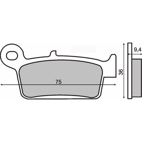 Rear brake pads honda 500 - brake, r
