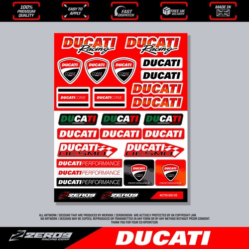 Ducati stickers motocross - ducati, stickers,