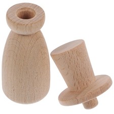  Unfinished Wooden Blank Dolls Wooden Figures Toy Wooden Peg People Kids