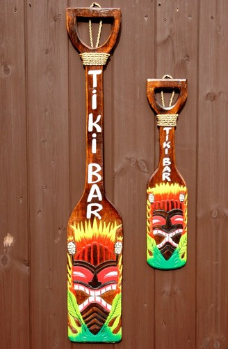 Tiki bar sign - oar, decoration