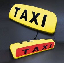 19" AMBER YELLOW LED MAGNETIC TAXI ROOF SIGN LIGHT TAXI METER TOP SIGN CAB LIGHT