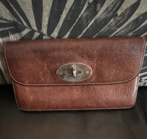 Mulberry brown leather - leather, purse