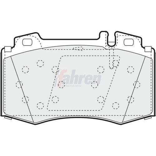 Brake pads set - pads, mercedes