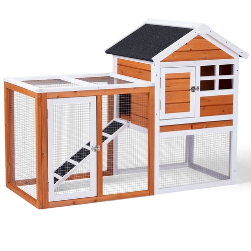 Wooden rabbit hutch - wooden,