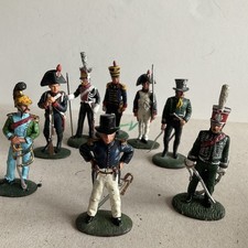 Del Prado 8 NAPOLEON AT WAR hand painted 1:30 metal various FRENCH Regiments “B”