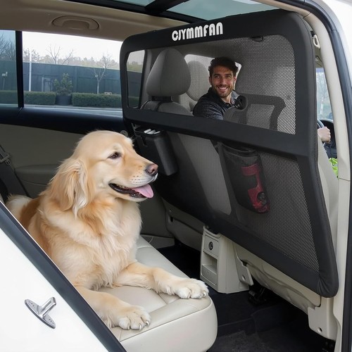 Dog car barrier back - barrier, seat