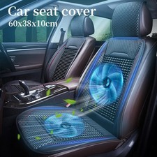 Zone Tech Black Car Wooden Beaded Seat Cover Massage Cushion Double Strung
