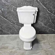 Legend Traditional Toilet Victorian Style Close Coupled with Seat Option