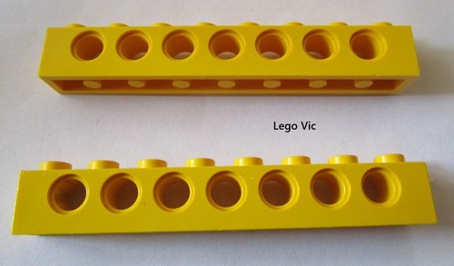 Lego 3702 brick 1x8 with - x6,