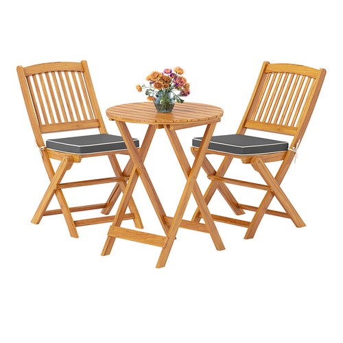 Piece folding patio bistro - 3,