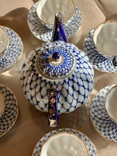 Lomonosov Cobalt Net teapot