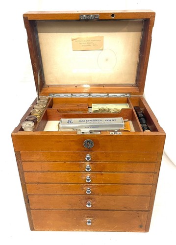 Antique vintage wooden dentist - vintage,