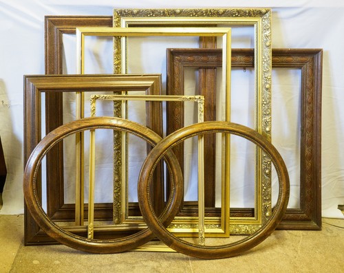 Large old wooden picture - large,