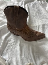 Mayura Cowboy Boot, Castano Python, Full Leather, Hand Crafted
