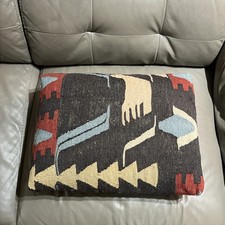 Low 18x13” Kilim Wool Rug