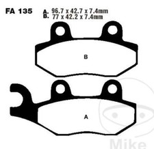 EBC Brake Pads FA135R fits Kawasaki KX KLF KLX KVF 125 250 300 500 650 750