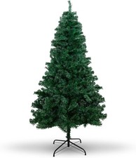 5ft Green Artificial Christmas Tree Warm White New Xmas