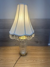 Vintage Waterford Ireland Crystal  24” Table Lamp with Shade~Signed