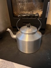 Vintage Stainless Steel Tea Kettle Stovetop Teapot Aga Stove kettle