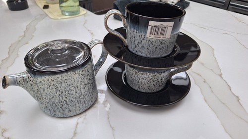 Denby halo teapot - teapot, with