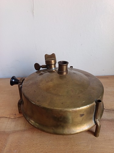 Old brass camping - brass, stove