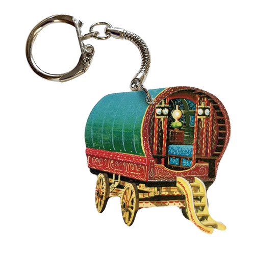 Gypsy caravan keyring bowtop - gypsy,