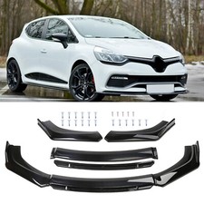 For Renault Clio Sport Gloss Front Bumper Lip Spoiler Splitter Chin Body Kit UK