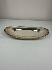Stamped Vintage F.B. Rogers Silver Co. Oval Serving Dish/Bread Tray Silverplated