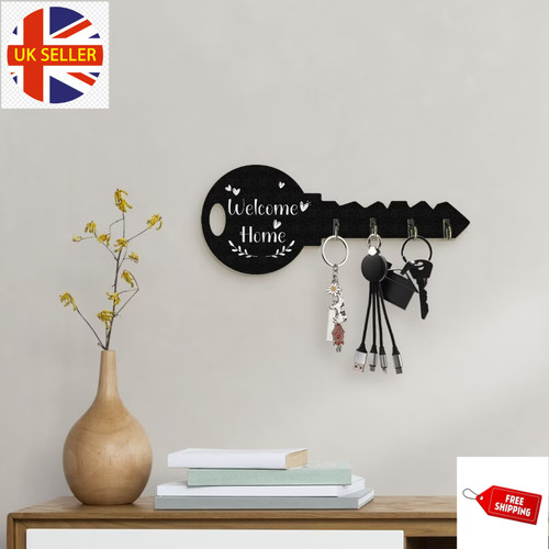 Wooden key holder hooks - 1x,